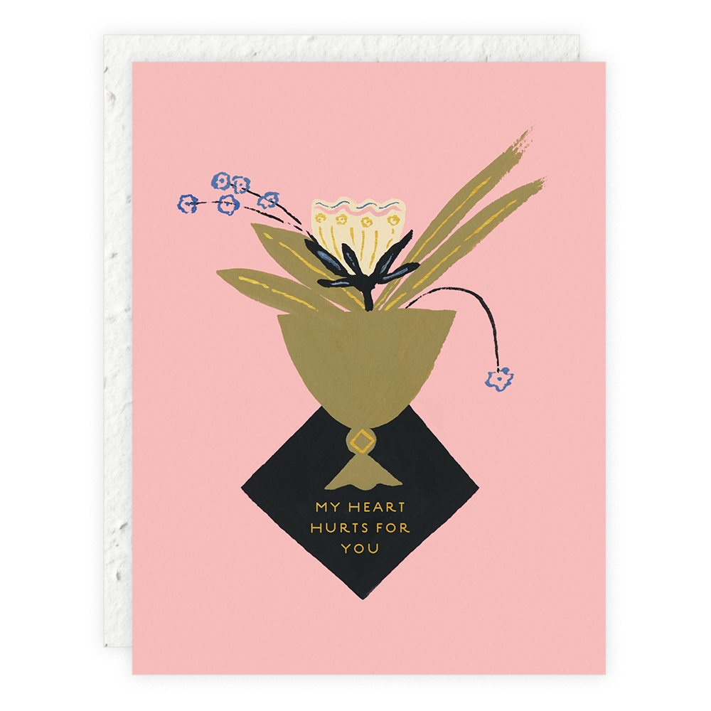 Floral Cup Sympathy Card