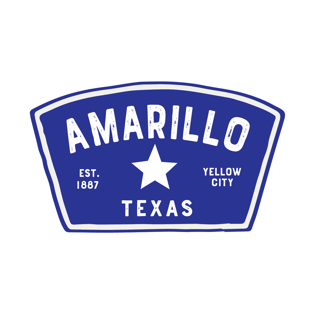 Amarillo Texas Badge Decal