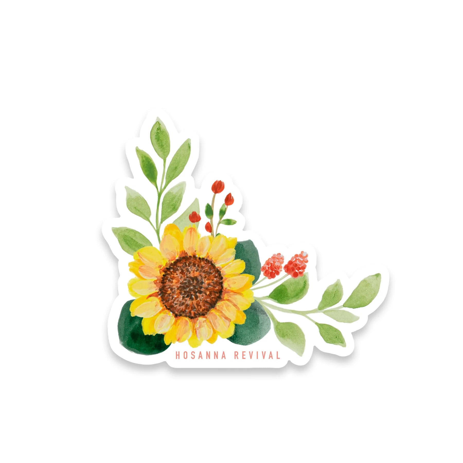 Sunflower Christian waterbottle sticker