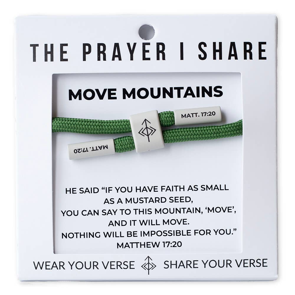 MOVE MOUNTAINS Bracelet Cord Bracelet