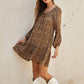 Day Dreams Paisley Print Swing Dress