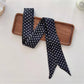 Polka Dot Skinny Scarf