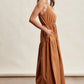 Embroidered Lace Vest & Sleeveless Midi Dress Set