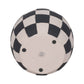 Black/White Pottery Checkerboard Rounded Planter (7 in.)