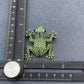 Rhinestone Frog Brooch