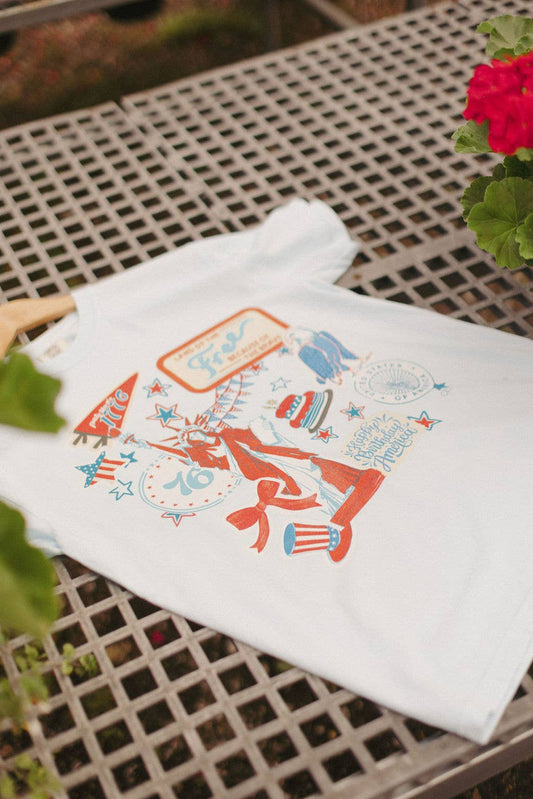 USA Patch 4th of July Graphic T-Shirt