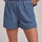 Sleeveless Denim Top + Short Set