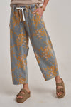 Mid Rise Denim Relaxed Floral Denim Jeans
