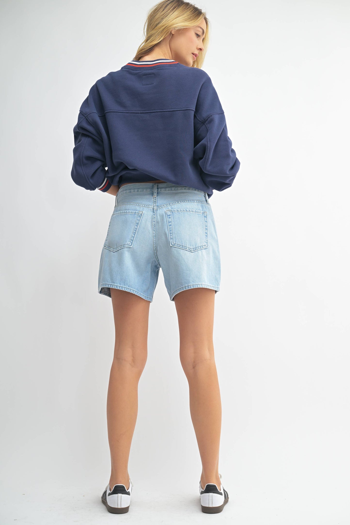 Light Denim Lightweight Jean Shorts