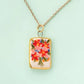 18K Rectangle Stainless Steel Necklace