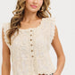 Boho Crochet Embroidery Gauze Floral Cotton Top