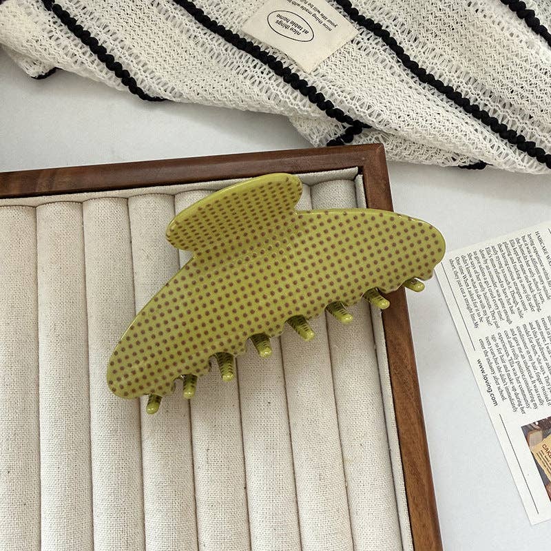 Sweet Polka Dots Acetate Hair Clip