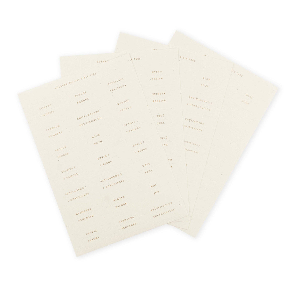 Bible Tabs: Gold Foiling