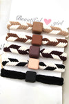 Two Tone Braided Hair Tie (5pcs)