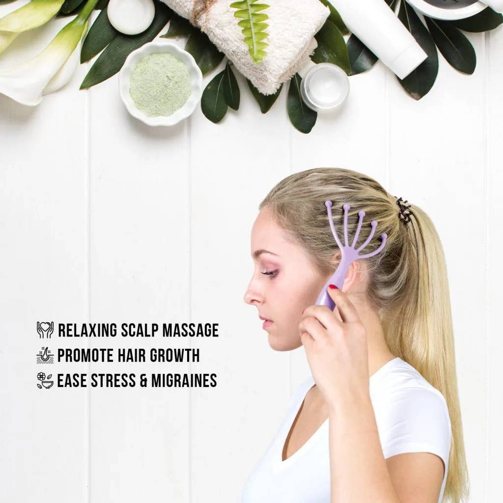 Mini Prong Head Massager - Gray