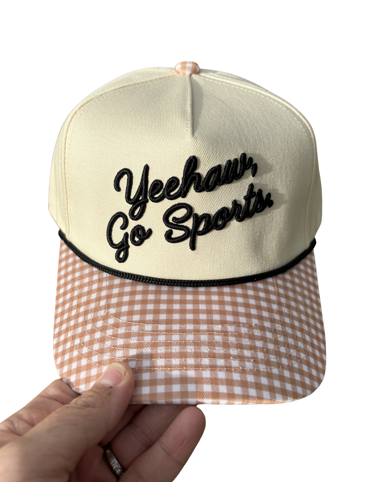 Go Sports Gingham Canvas Cap