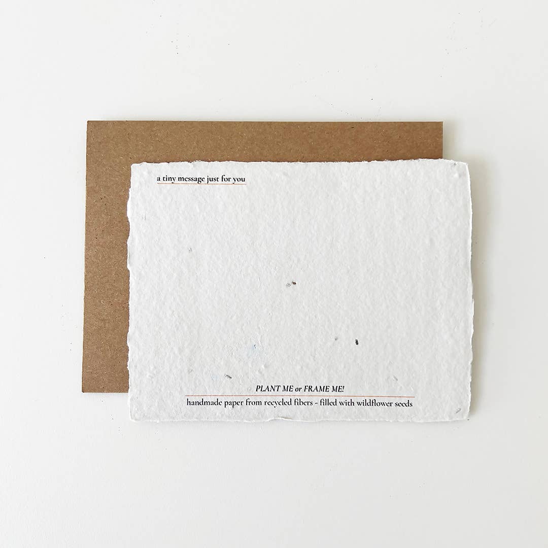The Day We Met: Plantable Wildflower Card