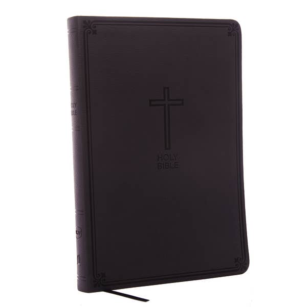 NKJV, Value Thinline Bible, Large Print, Charcoal