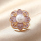 Elegant Small Flower Enamel Lapel Pin Badge