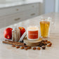 Apples + Maple Bourbon Glass Soy Candle