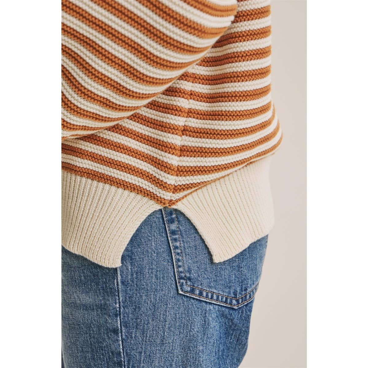 Taupe Cotton Sweater
