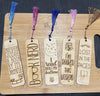 Reading Themed Wooden Bookmarks
