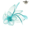 Organza Floral Mesh Fascinator Clip