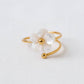 Floral-Inspired Stainless Steel Ring