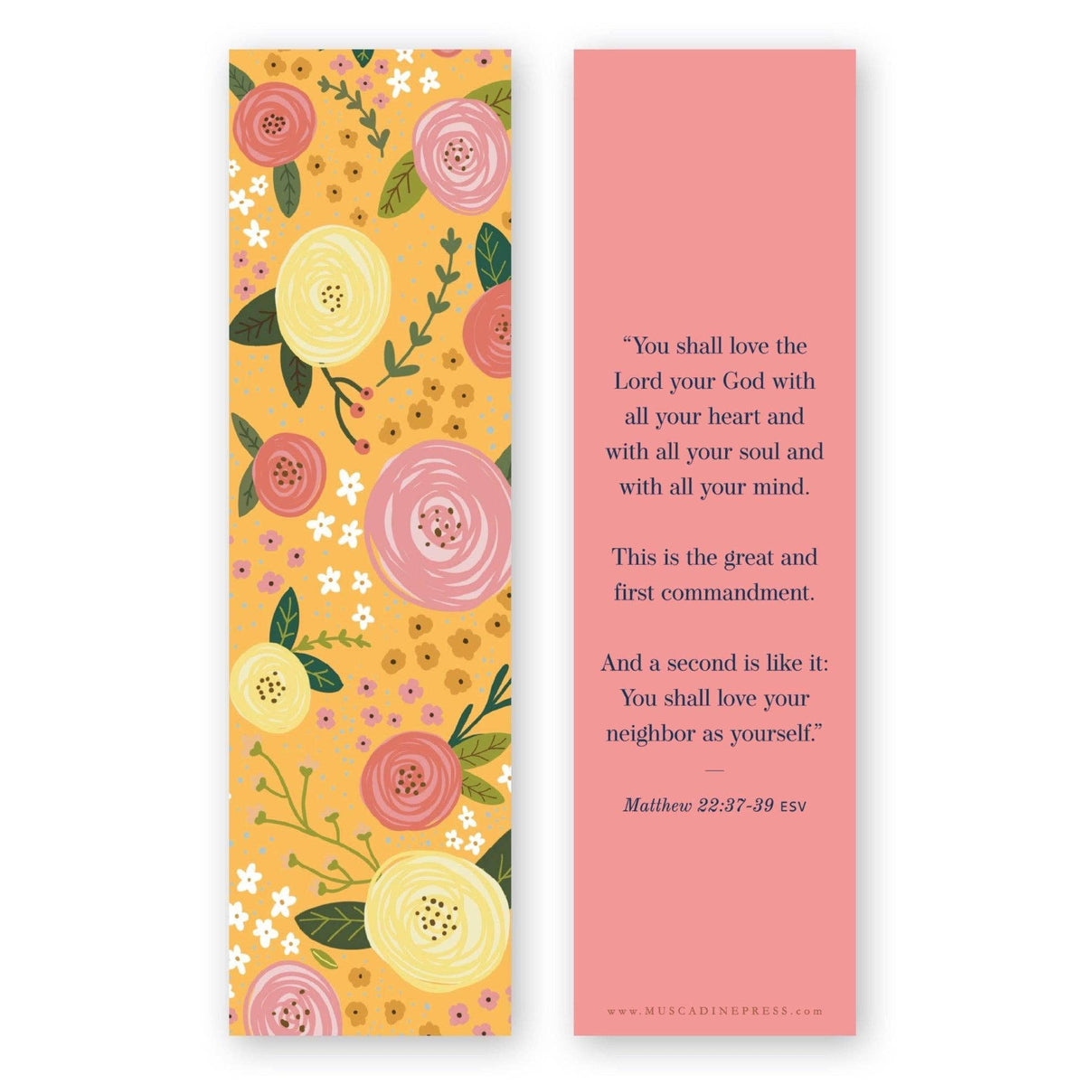 Love God + Love People Bible Verse Bookmark