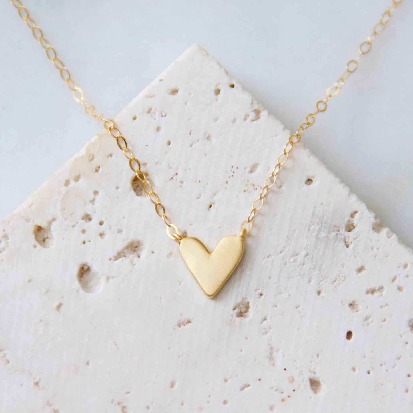 14k Gold - filled Heart Necklace - Purpose + Passion Boutique