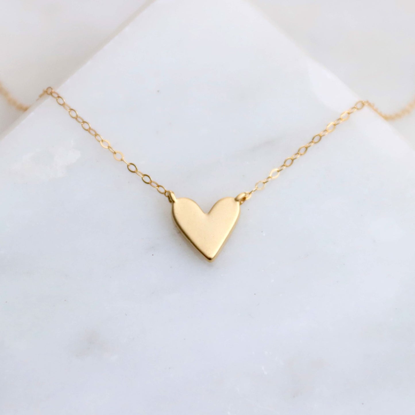 14k Gold - filled Heart Necklace - Purpose + Passion Boutique