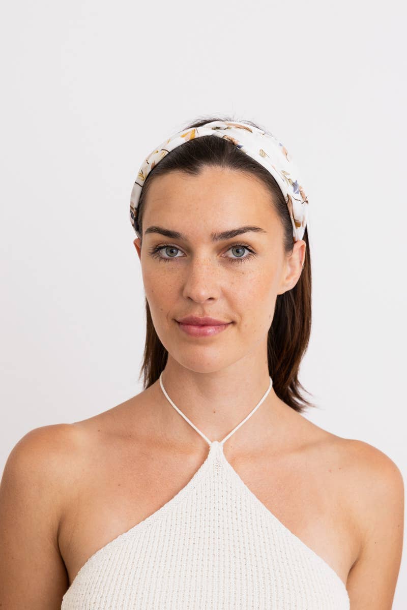 Secret Garden Satin Smooth Floral Headband