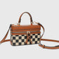 Box Checkered Handbag Crossbody Bag