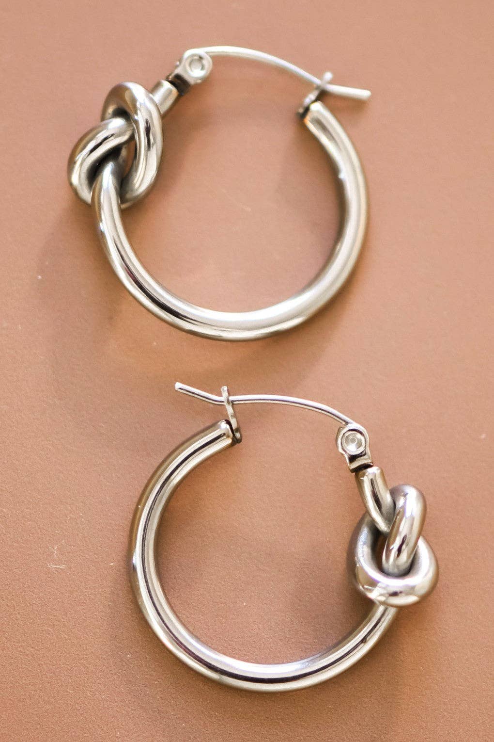 Tarnish-Resistant Waterproof Stainless Steel Hoop Earrings