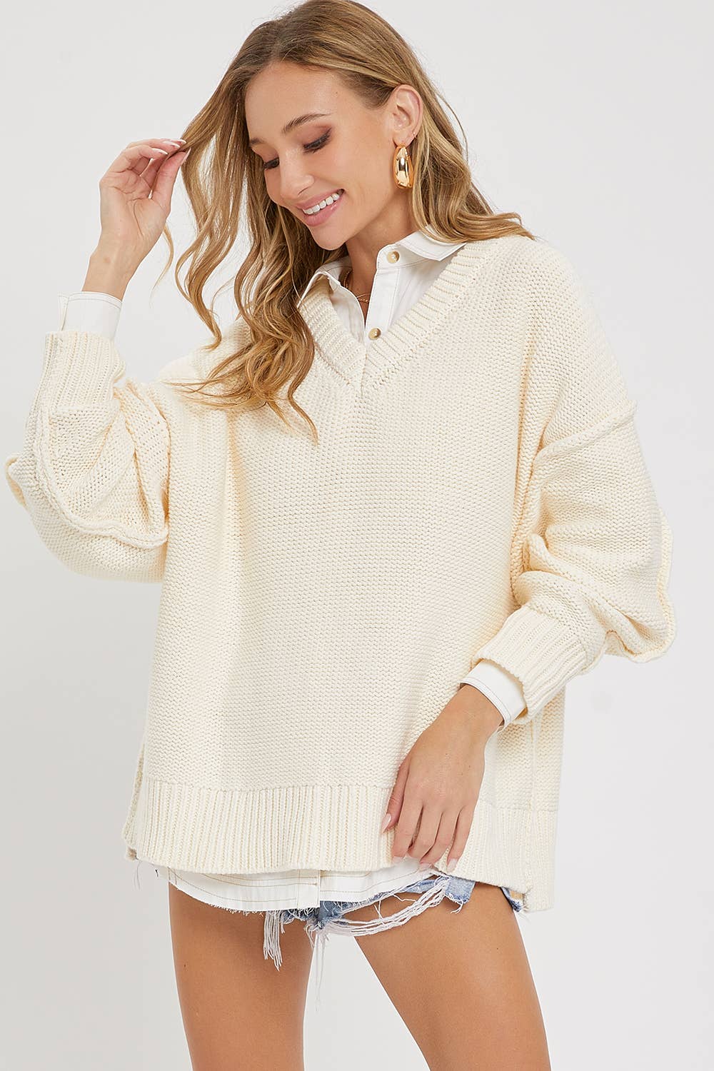 Oversized Cream Sweater