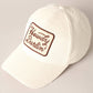 Howdy Darlin' Embroidery Patch Corduroy Cap