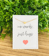No Words, Just Hugs Friendship Necklace & Card - Gold