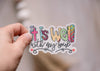 It Is Well With My Soul Clear Vinyl Sticker, 3x3 in