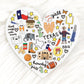Love for Texas Decal Sticker
