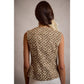 Cream Floral Scallop Edge Vest
