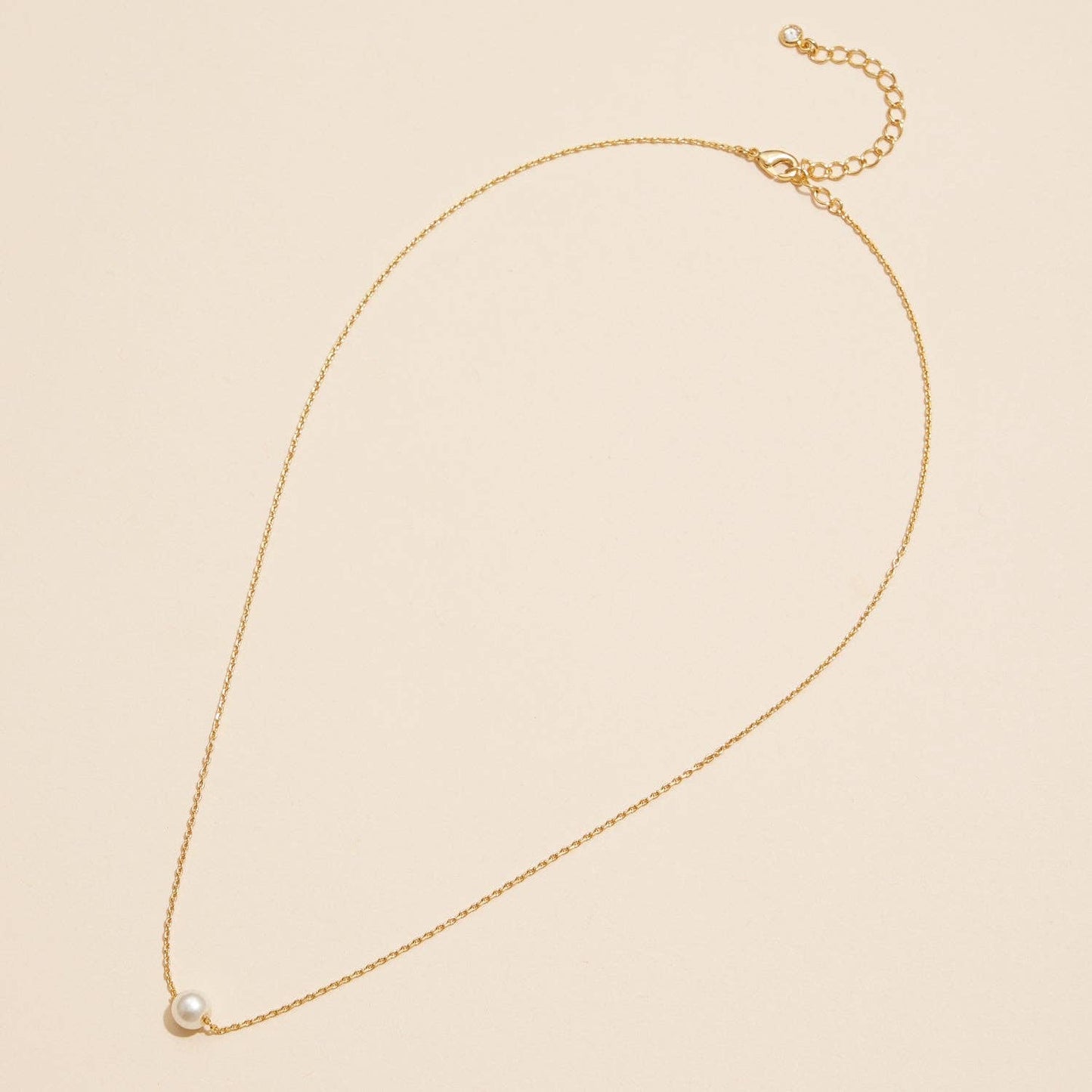 18K 6mm Classic Pearl Charm Necklace - Purpose + Passion Boutique