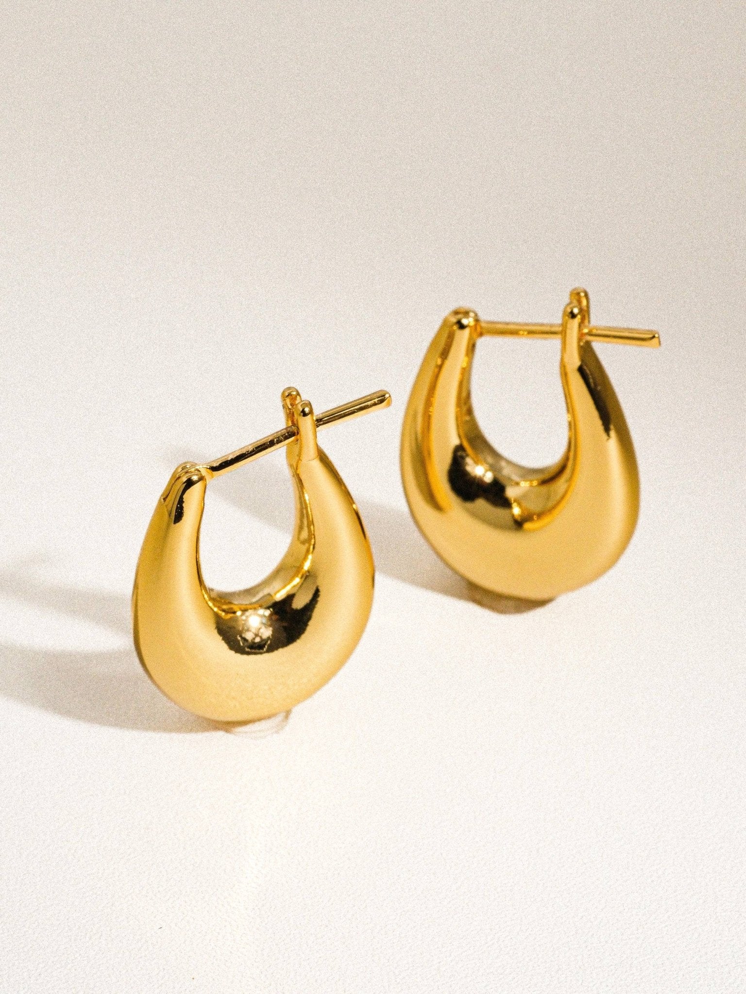 18K Classic Droplet Hoop Earring - Purpose + Passion Boutique