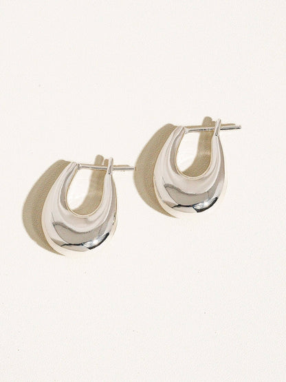 18K Classic Droplet Hoop Earring - Purpose + Passion Boutique