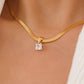 18K Gold CZ Snake Chain Necklace - Purpose + Passion Boutique
