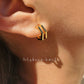18K Gold Hexagon Stud Earrings - Purpose + Passion Boutique