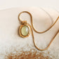 18K Gold Natural Green Stone Necklace - Purpose + Passion Boutique