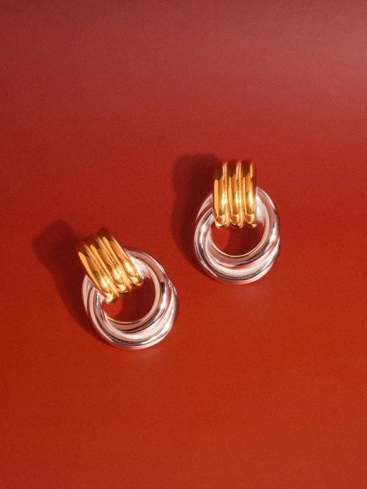 18K Gold Non - Tarnish Classic Hoop Earring - Purpose + Passion Boutique