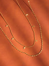 18K Gold Non - Tarnish Layered Tassel Necklace - Purpose + Passion Boutique