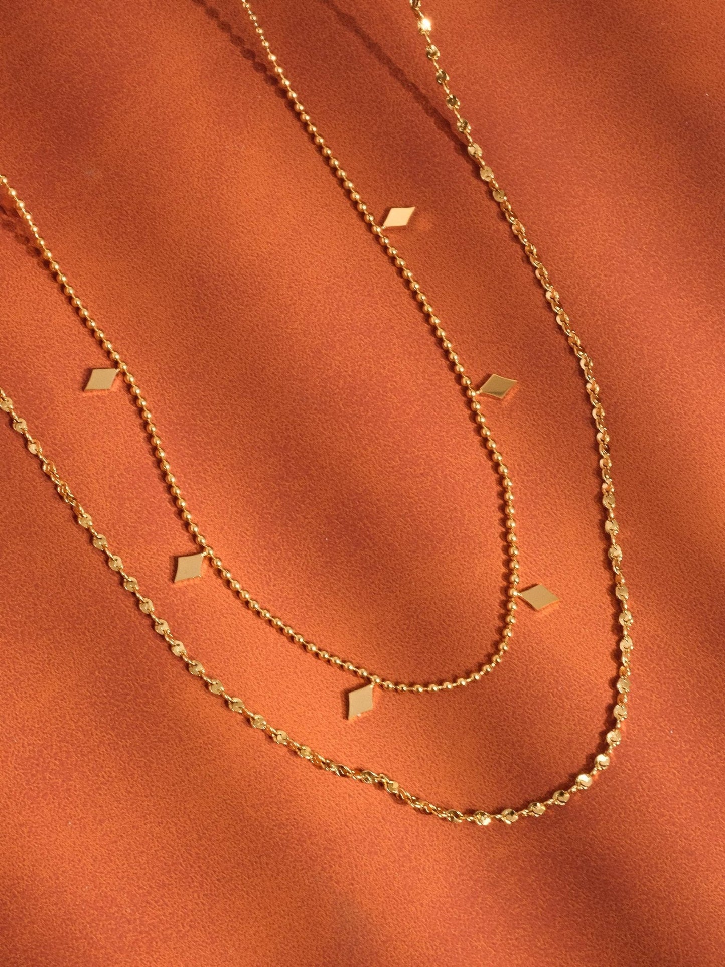 18K Gold Non - Tarnish Layered Tassel Necklace - Purpose + Passion Boutique