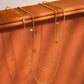 18K Gold Non - Tarnish Layered Tassel Necklace - Purpose + Passion Boutique